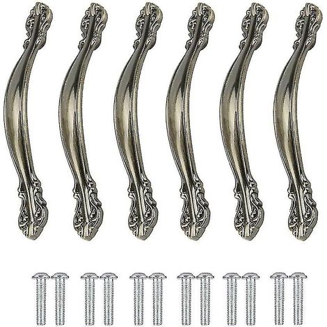 Retro-möbelgriffe Für Küchentüren, Geschnitzte Schubladengriffe, Möbelgriffe Aus Metall Mit Schrauben