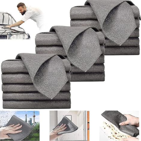 Set Mit 15 Dicken, Wiederverwendbaren Mikrofasertüchern – 30 X 30 Cm