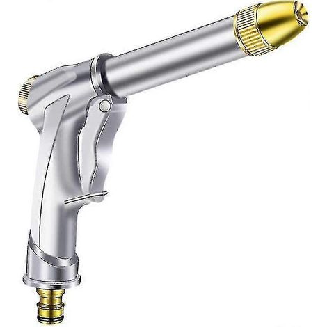 Gartenschlauchdüse, Hochdruck-autoreiniger Mit Verstellbarer Düse, Robuste Gartenspritze Aus Metall