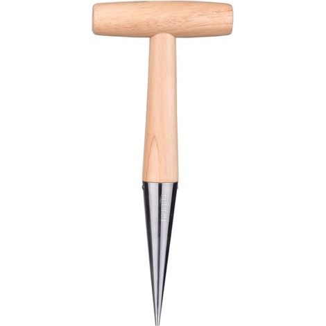 27 Cm Großer, Manueller Blumentopf Mit Stahlnägeln, Zwiebeltopf Mit Massivholzgriff, Gartengerät Für Erwachsene