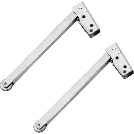 Set Mit 2 Feuerfesten Türschließern, Federbelasteten Türschließern, Türschließern Aus Edelstahl, Türöffnungs- Und Schließhilfe, Gummi-/metallrolle, Geräuschloser Dämpfer, Zubehör