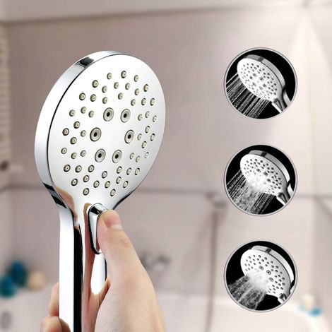 Antikalk-handbrause Mit Wassersparfunktion, Filter Und 3 Hochdruckstufen, Universelle Handbrause Mit Filter Für Das Badezimmer