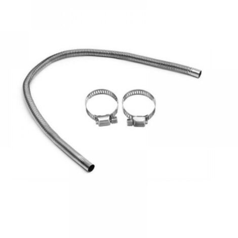 Auspuffrohr – 200 Cm – Tragbar – Flexibles Edelstahl-auspuffrohr – Mit Schlauchschelle – Auto-auspuffrohr – 25 Mm Innendurchmesser