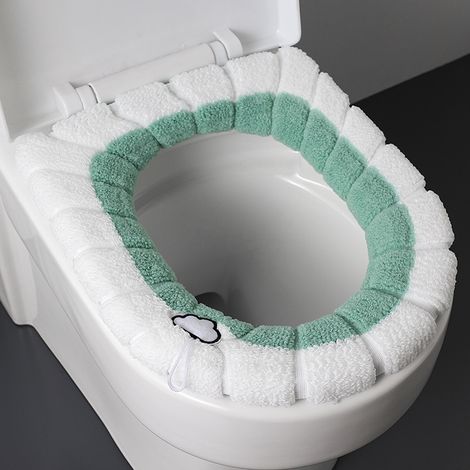 Set Mit 4 Warmgrünen Toilettensitzen, Dicker Sitz Für Den Winter, Ausziehbar Und Länglich, Komfortabel Und Abwaschbar.