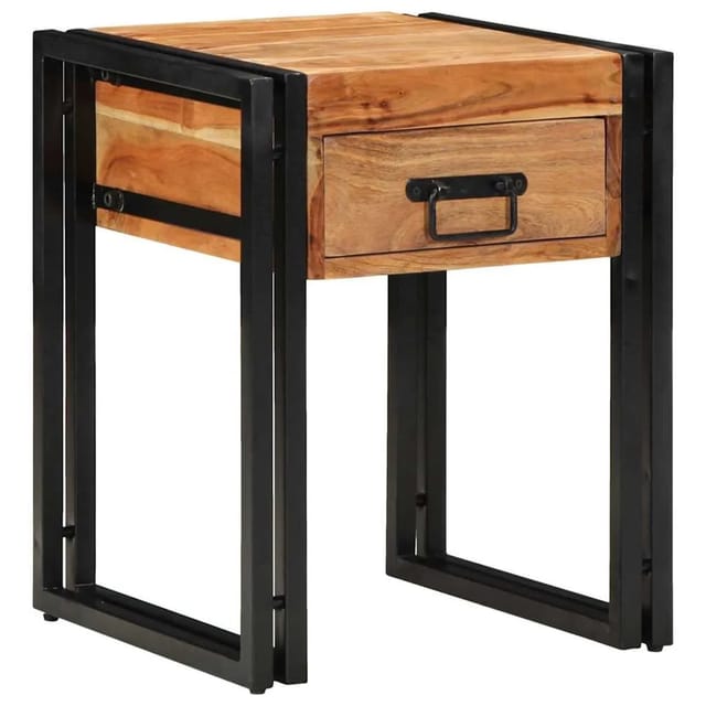 vidaXL Beistelltisch Braun 40 x 40 x 50 cm Akazie Massivholz 4016714