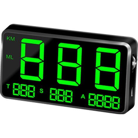 Black Car C80 Gps-tachometer Mit Digitalanzeige, Geschwindigkeits- Und Höhenanzeige Sowie Head-up-display Für Motorrad Und Auto.