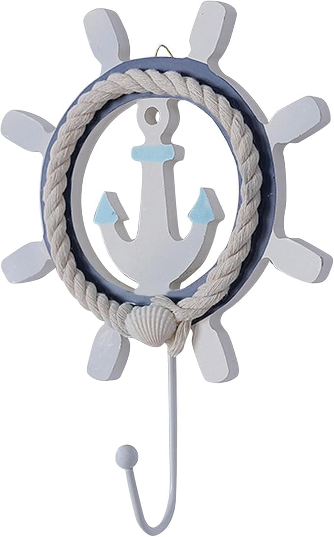 Nautische Haken, Wandhaken Im Maritimen Stil – Wandhaken Im Küstenstil, Rustikaler Handtuchhalter Im Küstenstil, Dekorative Wandhaken, Kleiderhaken Im Küstenstil Für Badezimmer, Schlafzimmer, Wohnzimm