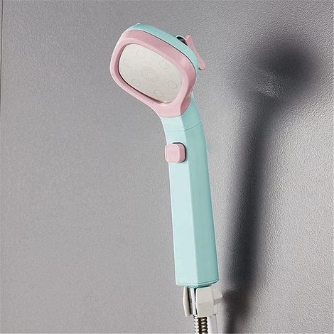 Antikalk-handbrausekopf, Antikalk-duschkopf Mit Vier Düsen, Hochdruck-duschkopf Aus Verzinktem Stahl – Rosa