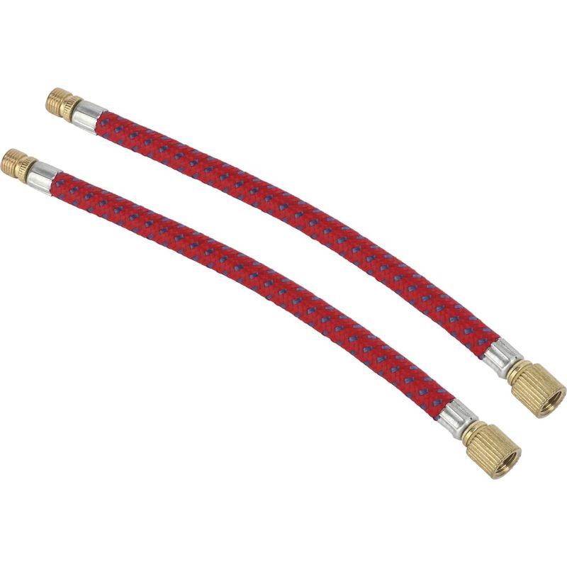 Verlängerungsschlauch Für Fahrradpumpe, Verlängerungsschlauch Mit Doppelventil, Aus Nylon Und Kupfer, 16,6 Cm Lang, Für Den Heim- Und Outdoor-einsatz
