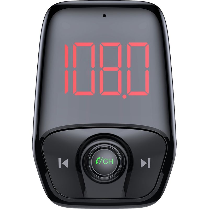 Bluetooth-freisprecheinrichtung Fürs Auto Mit Großem Bildschirm, Fm-transmitter, Mp3-player Und Usb-anschluss, Ladegerät