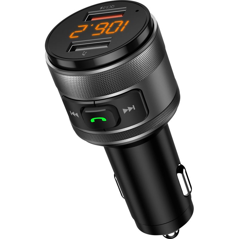 Mini-bluetooth-mp3/fm-autotransmitter Mit Qc3.0-schnellladegerät