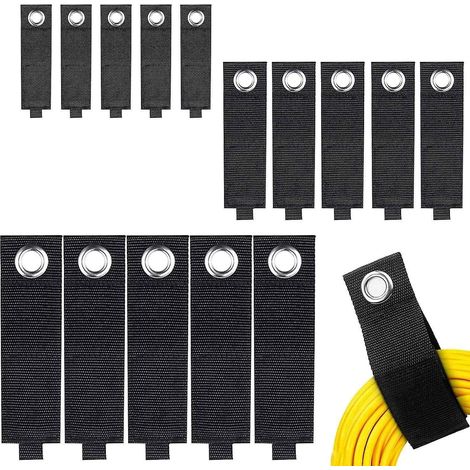 Hochleistungs-aufbewahrungsgurte (15 Stück): Organizer Für Elektrische Verlängerungskabel, Befestigungsgurte Für Kabelbündel, Kabelbinder Für Kabel, Schläuche, Seile, Wohnmobile, Boote.
