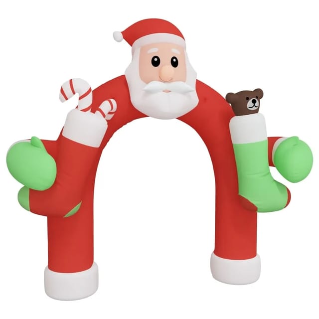 vidaXL Aufblasbarer Weihnachtsbogen mit LEDs 320 cm 345324