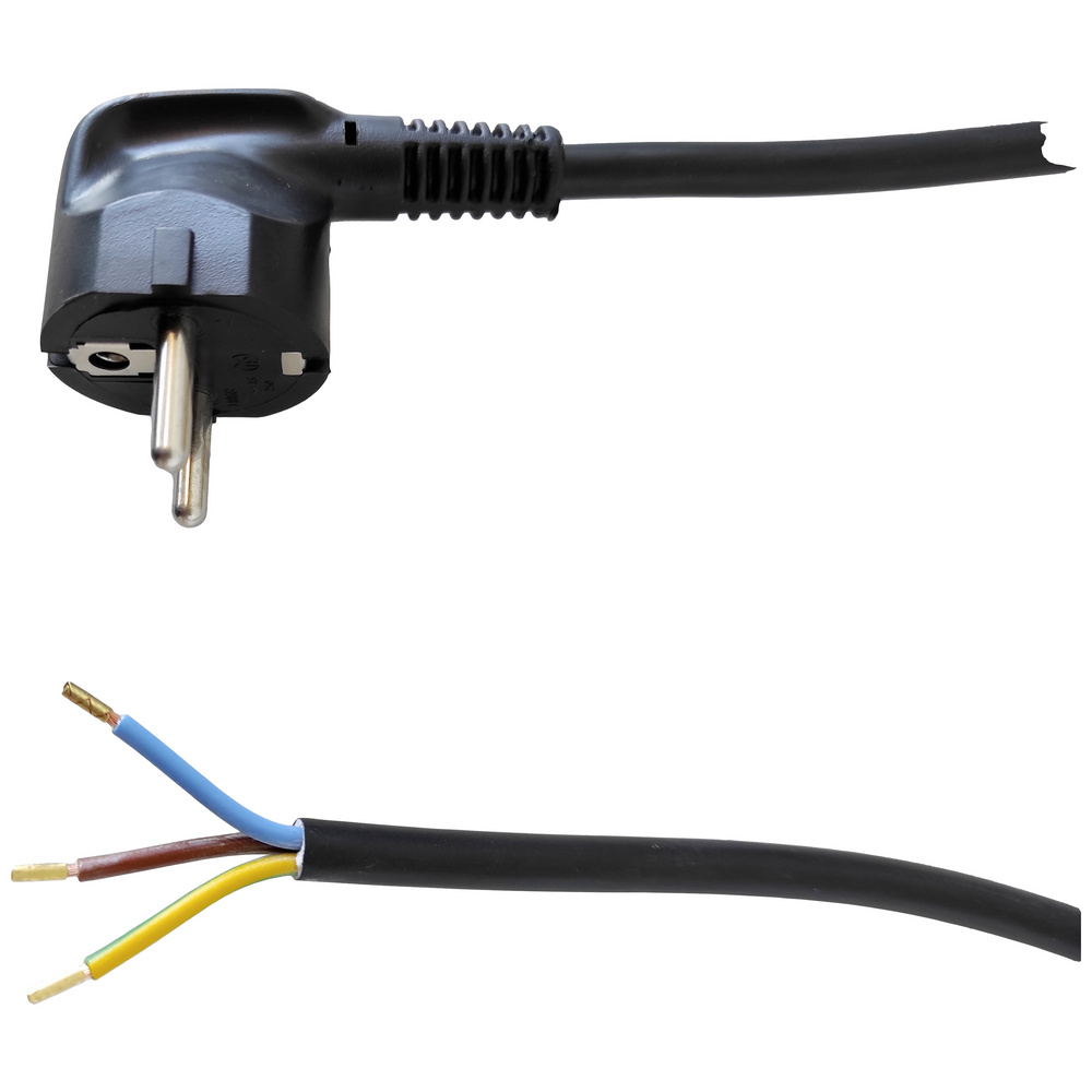 Helu 87142-1 Strom Netzkabel Schwarz 5 M