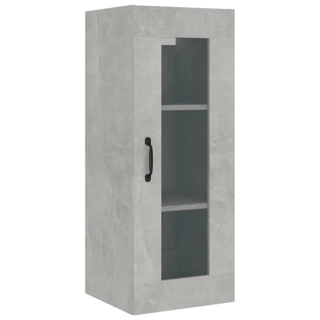 vidaXL Hängeschrank Betongrau 34,5x34x90 cm 812460