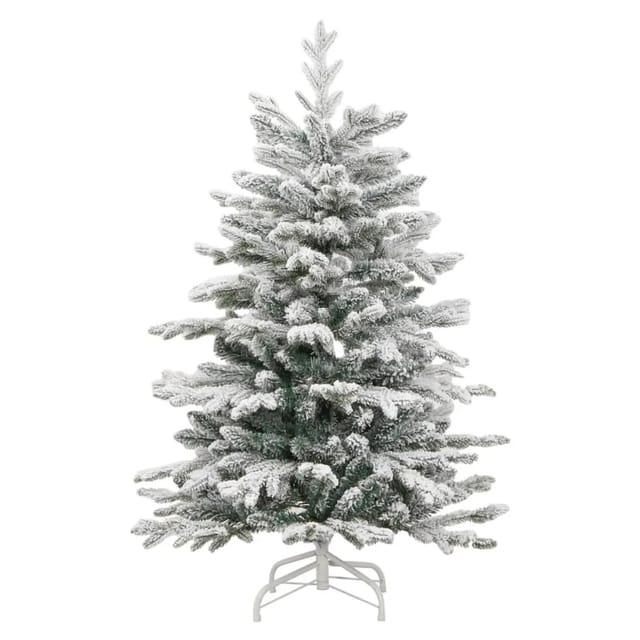 vidaXL Künstlicher Weihnachtsbaum Klappbar Beschneit 120 cm 358384