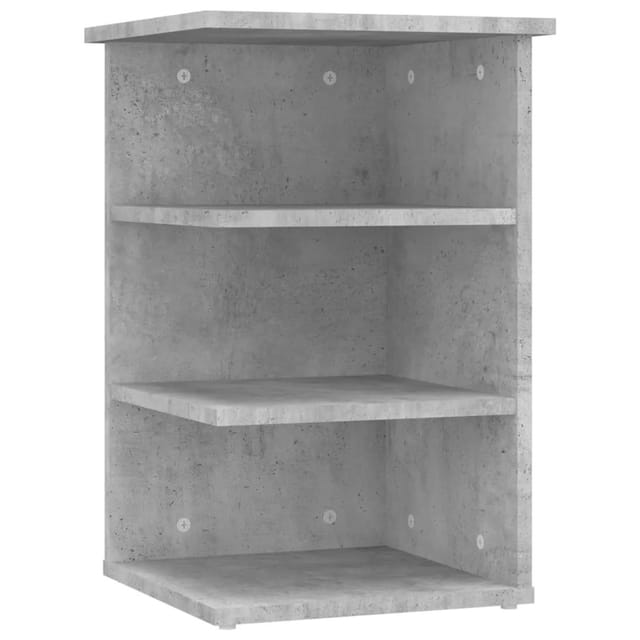 vidaXL Beistellregal Betongrau 35x35x55 cm Holzwerkstoff 806278