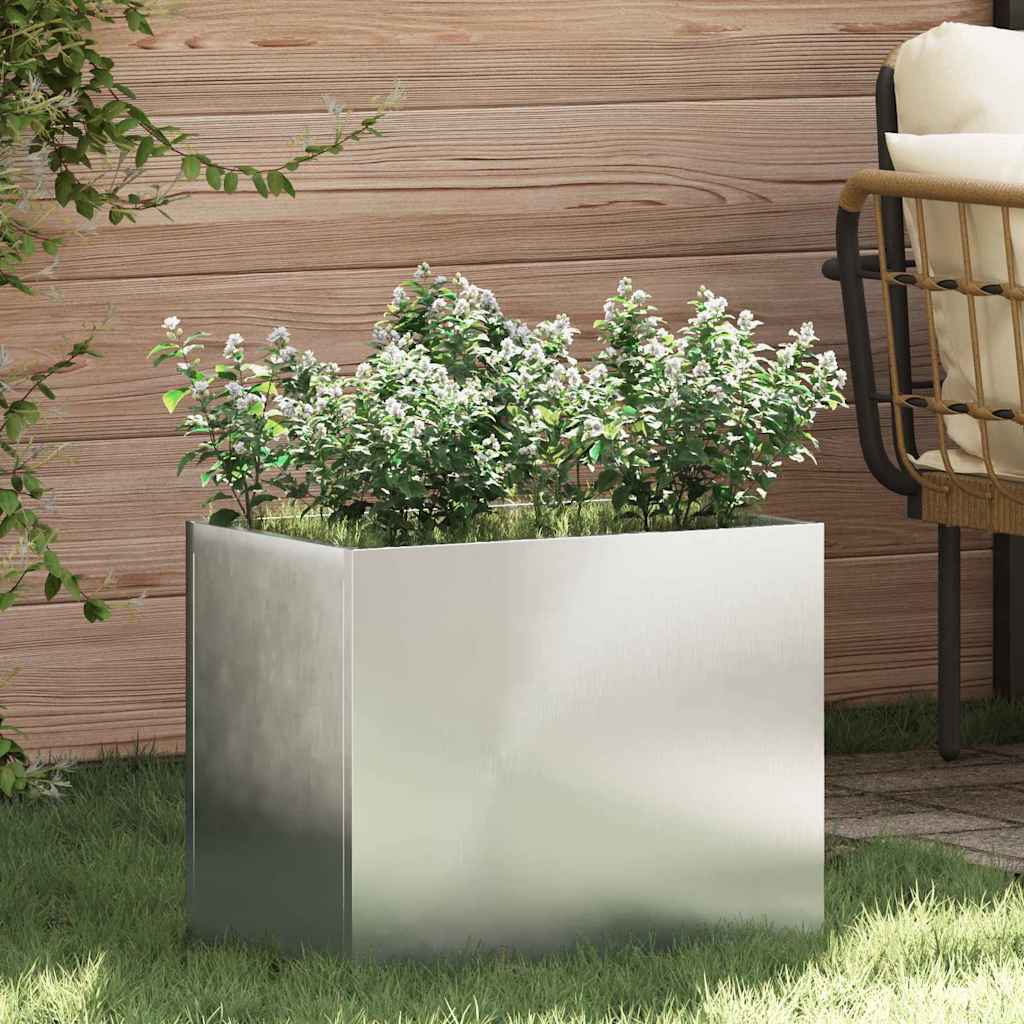 Garten-pflanzgefäß Verzinkter Stahl 50 X 32 X 40 Cm