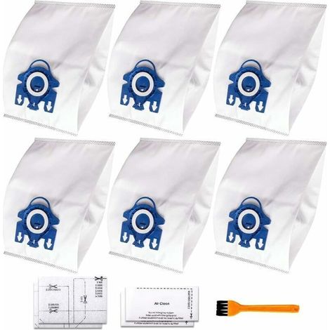Effizienzbeutel Für Miele Staubsauger Des Typs Gn, Kompatibel Mit Den Serien Miele S2, S5, S8, Classic, C1, Complete, C2 Und Complete C3 (10 Beutel, 4 Baumwollfilter Und 1 Bürste).