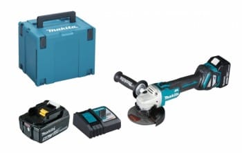 Makita DGA504RTJ 2x 5Ah Akku + Ladegerät
