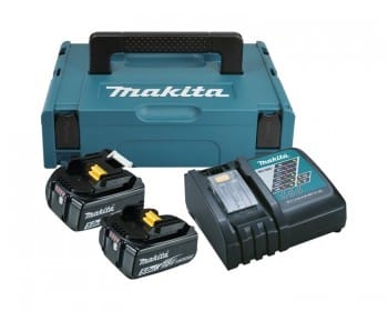 Makita Power Source-Kit 18V 5Ah 197624-2, 2x BL1850B + DC18RC