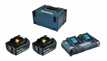 Makita Power Source-Kit 18V 6Ah, 2x BL1860B + DC18RD im MAKPAC