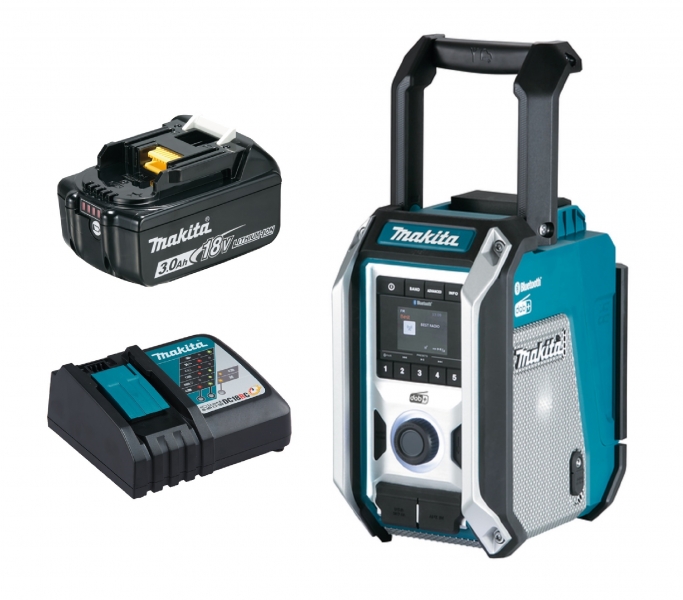Makita DMR115 + 1x 18V 3Ah BL1830 Akku + DC18RC Bild 2