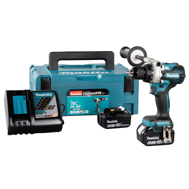 Makita DDF486RTJ 2x 5Ah Akku + Ladegerät