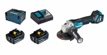 Makita DGA517RGJ 2x 6Ah Akku + Ladegerät