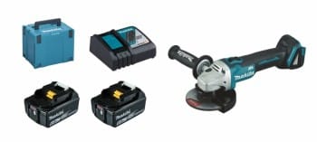 Makita DGA504RGJ 2x 6Ah Akku + Ladegerät