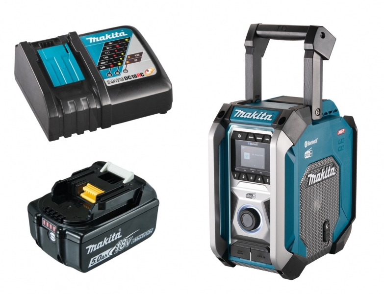 Makita MR007GZ + 1x 18V 5Ah BL1850 Akku + DC18RC Bild 2