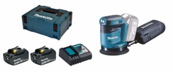 Makita DBO180RFJ 2x 3Ah Akku + Ladegerät