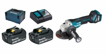 Makita DGA517RFJ 2x 3Ah Akku + Ladegerät