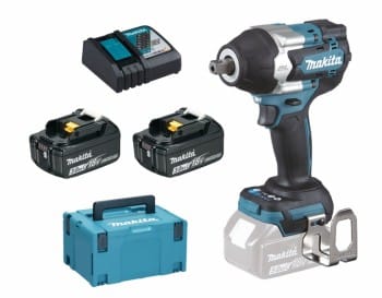 Makita DTW701RFJ 2x 3Ah Akku + Ladegerät im MAKPAC