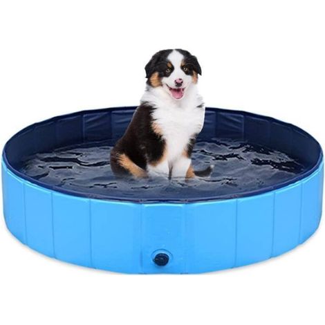 Faltbares, Tragbares, Rutschfestes Pvc-planschbecken Für Hunde Und Kinder, 100 X 30 Cm