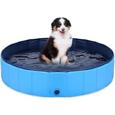 Faltbares, Tragbares, Rutschfestes Pvc-planschbecken Für Hunde Und Kinder, 80 X 20 Cm