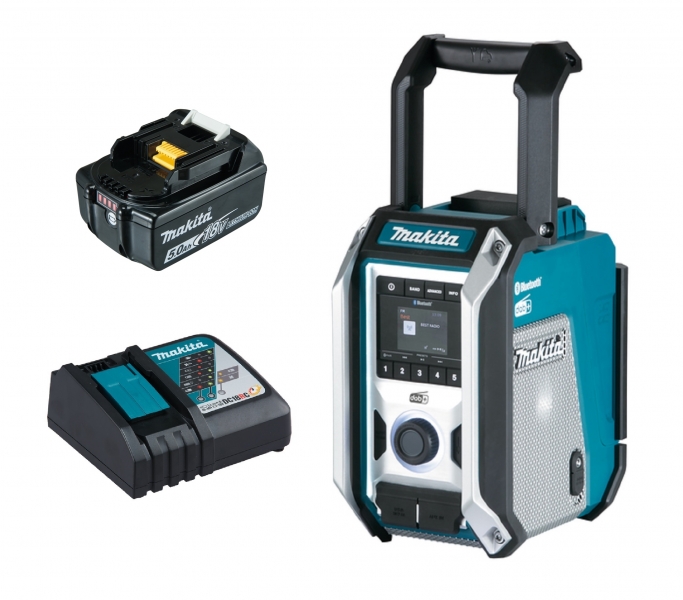 Makita DMR115 + 1x 18V 5Ah BL1850 Akku + DC18RC Bild 2