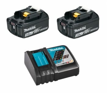 Makita Power Source-Kit 18V 3Ah 2x BL1830B + DC18RC