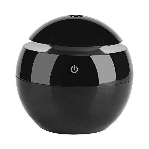 130-ml-diffusor Für Ätherische Öle – Ultraschall – Tragbarer Luftbefeuchter – Spa / Massage / Yoga / Wohnzimmer / Büro – Schwarz