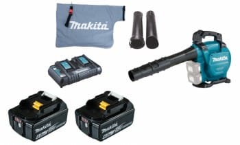 Makita DUB363PGV 2x BL1860B 6Ah Akku + DC18RD