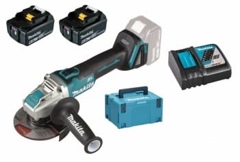 Makita DGA521RGJ 2x 6Ah Akku + Ladegerät