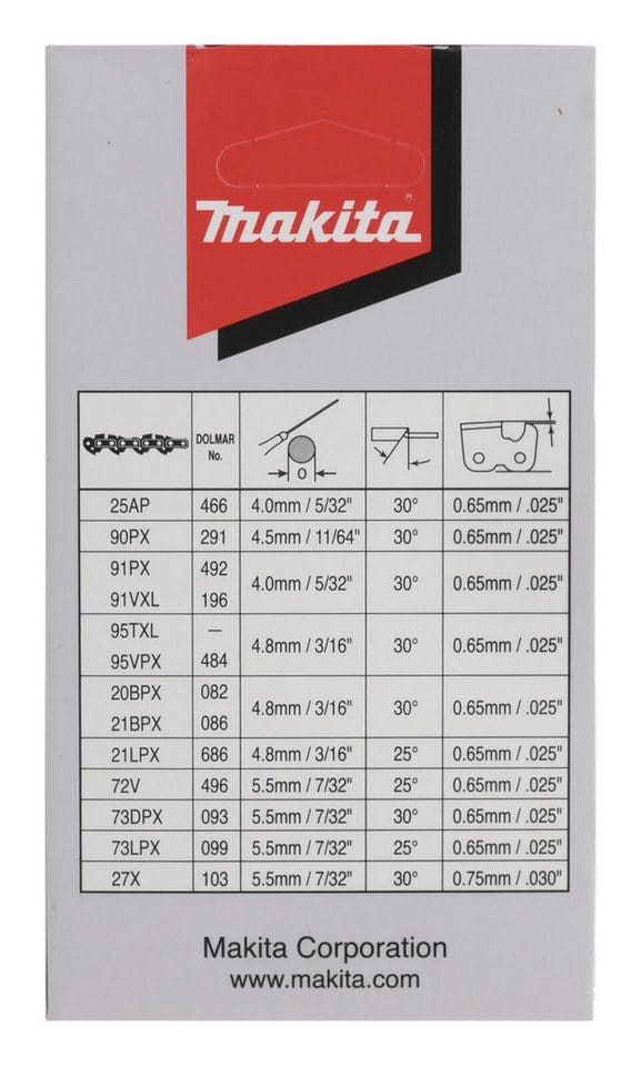 Makita 191H01-8 Sägekette 30cm 3/8