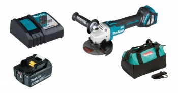 Makita DGA511RT1 1x 5Ah Akku + Ladegerät mit Transporttasche