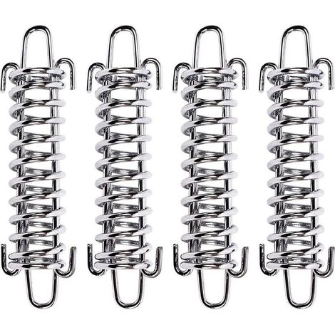 4-teiliges Markisenbefestigungsset, Spannfeder-markisenfederschnalle Aus Aluminiumlegierung, Robustes Sonnenschutz-befestigungsset, Edelstahl-zubehör Für Camping, Picknicks Und Wandern