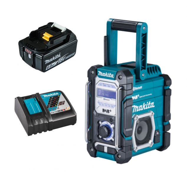 Makita DMR112 + 1x 18V 6Ah BL1860 Akku + DC18RC Bild 2