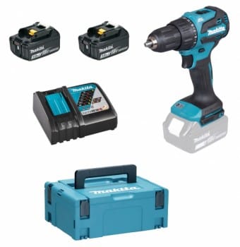 Makita DHP490RFJ 2x 3Ah Akku + Ladegerät