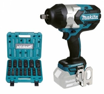 Makita DTW1004Z + E-16586 IMPACT BLACK Schlagnuss-Set 14-tlg.