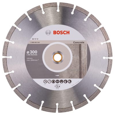 Bosch Diamanttrennscheibe Standard for Concrete 300 x 20,00/25,40 x 2,8 x 10 mm
