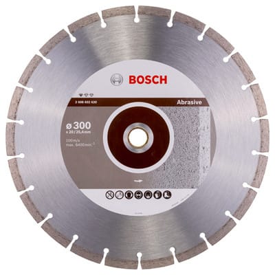 Bosch Diamanttrennscheibe Standard for Abrasive 300 x 20,00/25,40 x 2,8 x 10 mm