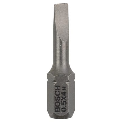 Bosch Schrauberbit Extra-Hart, S 0,5 x 4,0, 25 mm